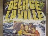 a movie poster for the delugee affair starring the three men in the water