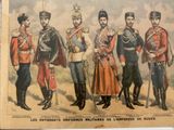 an old picture of a group of men dressed in military uniforms