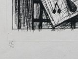 drawing of a black and white picture of a box with a knife