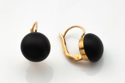 Paire de boucles d’oreilles brisures en or jaune (750 milliè…