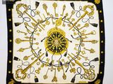 une image représentant un foulard carré orné de clés