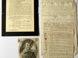 a close up of a piece of paper with a picture of a man