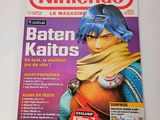 magazine cover of a woman with blue hair on a white surface