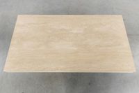 Table basse rectangulaire avec un bord décoratif, en travert… (photo 4)