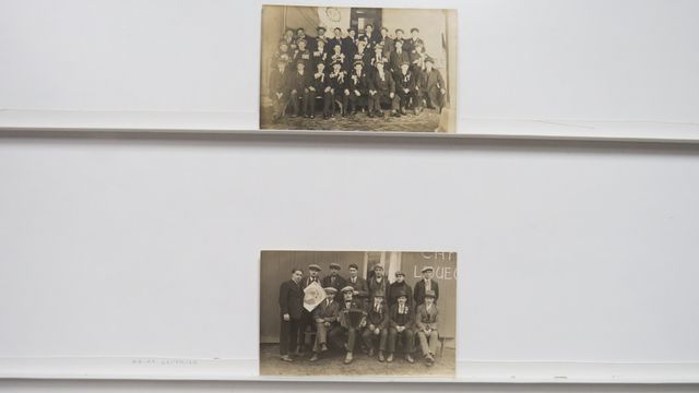 La Courtine : Lot de 2 cartes-photos Conscrits. TBE.