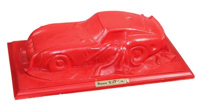 A. LAUGERAT (XXème), "Ferrari GFO 1962", sculpture effet cui… - Photo 1