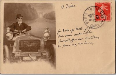 CPA : Automobile - Carte photo