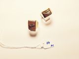 two rings on a string with a price tag attached to them