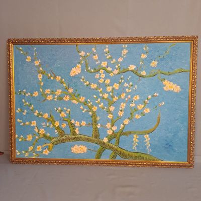 une photo d'un tableau représentant un arbre orné de fleurs
