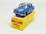 a blue toy truck sitting on top of a box