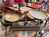 a scale that is sitting on a table in a room