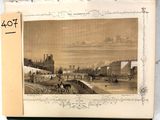 une photo d'un livre sur lequel figure l'image d'une ville