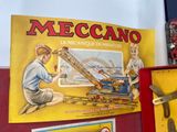a picture of a box with a picture of a woman and a crane