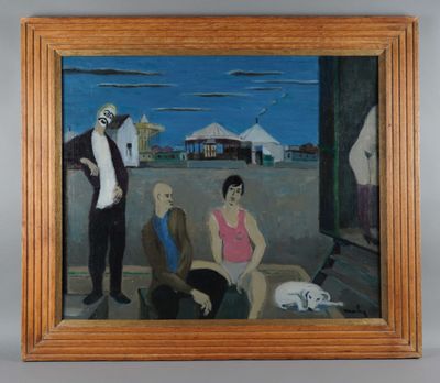 MAHY Emile (1903-1979). Huile sur toile signée Mahy "Les for…