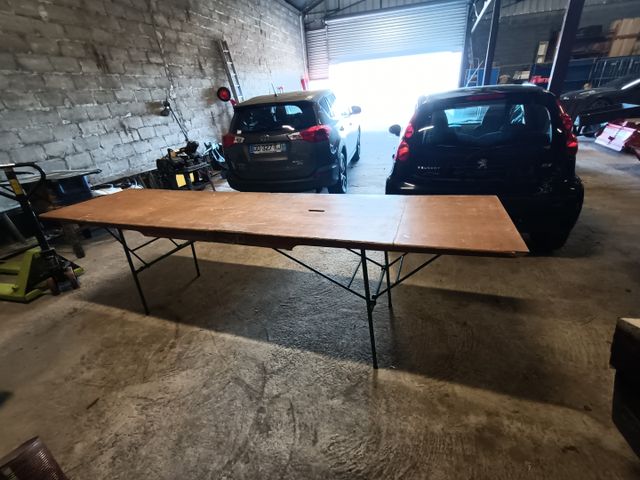 Table à encoller en bois pliante