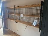 a shelf that has some shelves on it