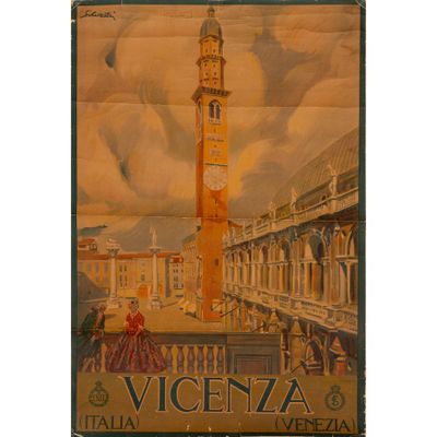 Vicenza" [Scena Galante] [Basilique palladienne et tour Biss…