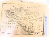 an old map of a country with a lot of names on it