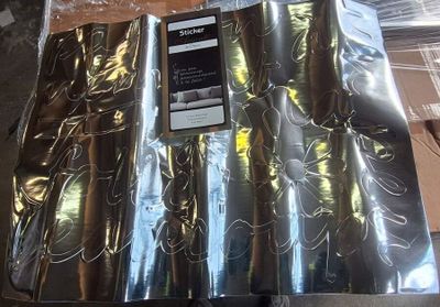 15 / 1 palette de 88 kg de stickers muraux argentés ///… - Photo 1