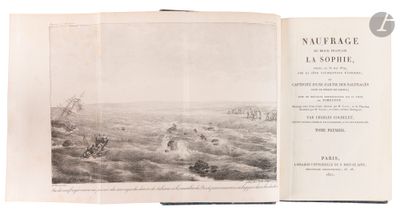 an open book with a picture of a man riding a horse in a field