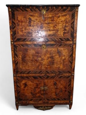 Cabinet en bois de placage ouvrant à deux abattants et deux …