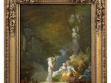 an image of a painting of a group of people in a garden