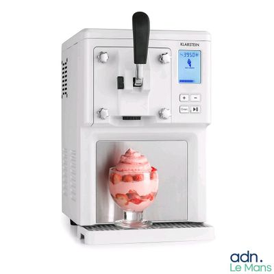 an ice cream machine with a scoop of ice cream in it