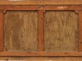 an image of a window with a wooden frame on the outside of it