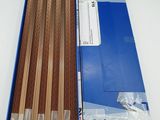 wooden chopsticks in a blue box with a white background