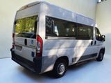 a white van that is parked in a garage