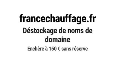Nom de domaine francechauffage.