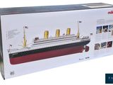 the model of a large ship is in a box