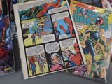 a lot of comic books on the table