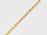 un bracelet en saphir jaune et diamants