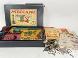 a box of assorted items sitting on a table