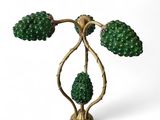 an image of a green lamp on a white background