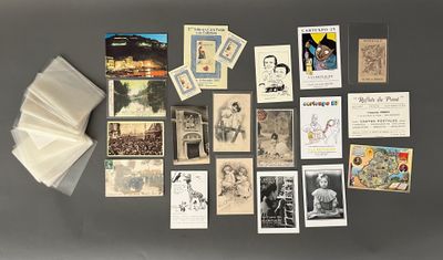 [Varia]. LOT de cartes postales et flyers divers (Ville de S…