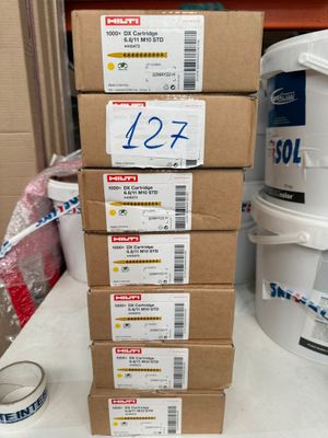 6 boîtes de cartouches Hilti DX Cartridge 6.8/11 M10 STD