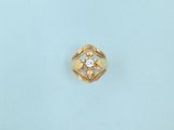 an image of a gold ring with a diamond in the center