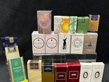 a lot of different types of cigarettes on the table