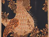 an image of a painting of a bird in a tree