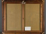 a picture of an easel with a piece of paper on it