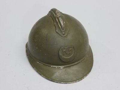 Casque Adrian modèle 15 avec coiffe du 2ème type, peinture m… - Photo 1