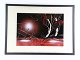 a picture of a painting hanging on a wall