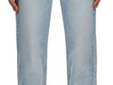acne denim cropped wide leg jeans