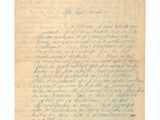 une lettre manuscrite d'une personne à sa mère