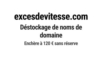Nom de domaine excesdevitesse.com.