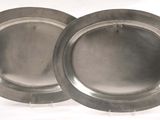 pair of silver plate on white background with white background