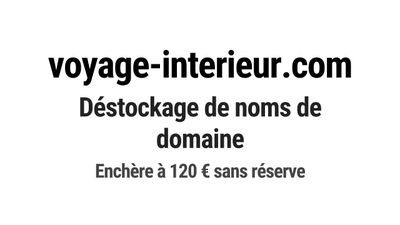 Nom de domaine voyage-interieur.
