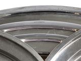 a close up of a bunch of metal rims
